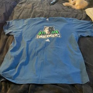 Adidas timberwolves shirt blue